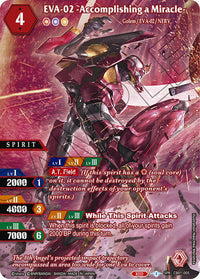 EVA-02 -Accomplishing a Miracle- (SPR) (CB01-005) [Collaboration Booster 01: Halo of Awakening]