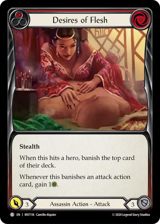 Desires of Flesh (Red) [MST118] (Part the Mistveil)  Rainbow Foil