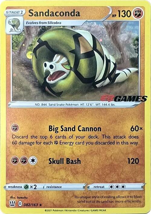 Sandaconda (082/163) (EB Games Exclusive) [Sword & Shield: Battle Styles] - POKÉ JEUX