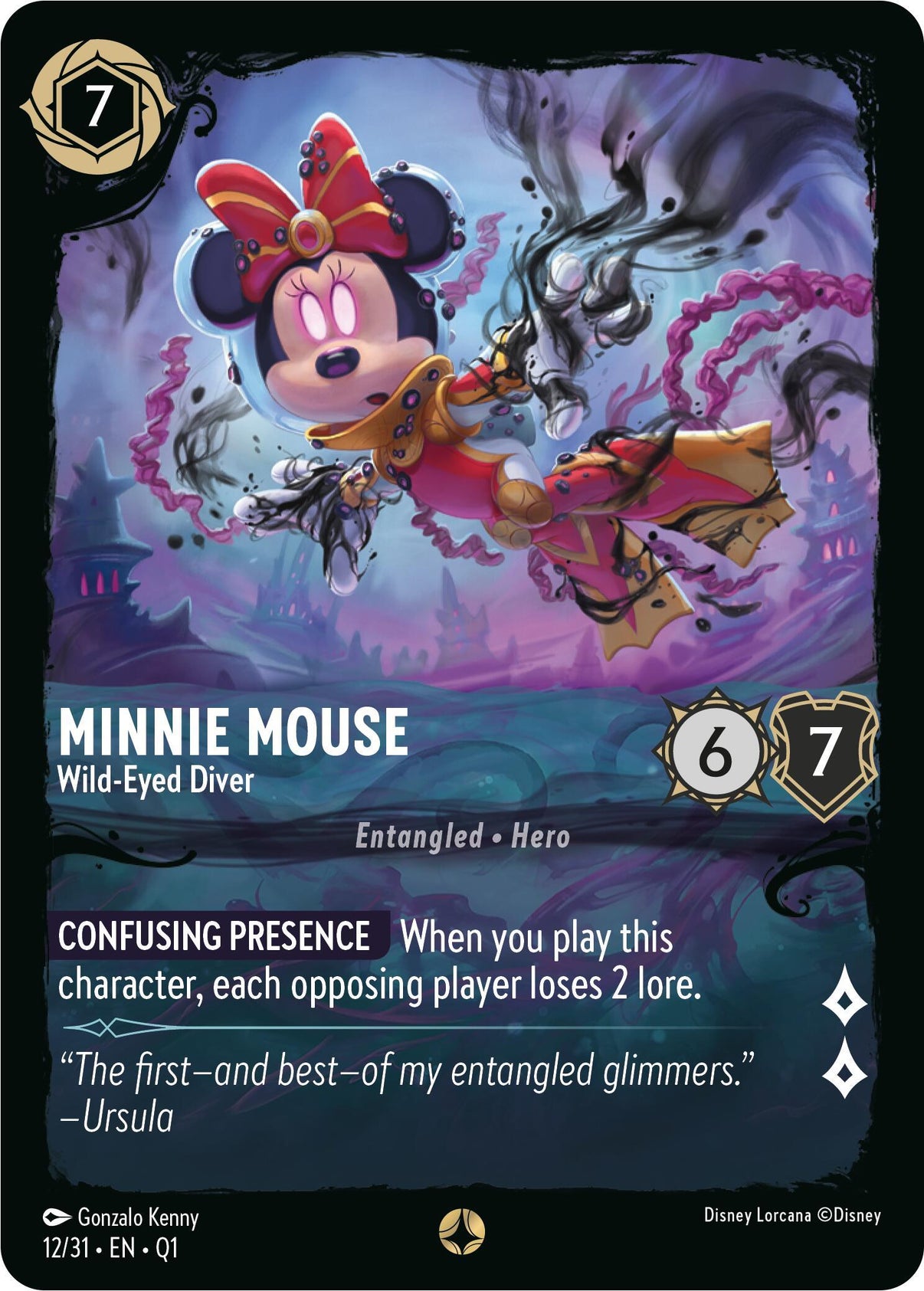 Minnie Mouse - Wild-Eyed Diver (12/31) [Illumineer's Quest: Deep Trouble] - POKÉ JEUX