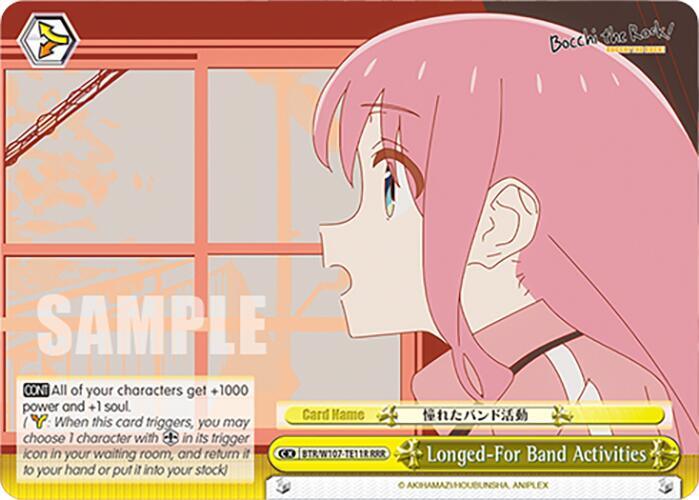 Longed-For Band Activities (BTR/W107-TE11R RRR) [BOCCHI THE ROCK!] - POKÉ JEUX