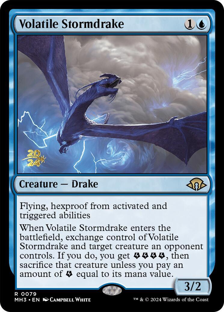 Volatile Stormdrake [Modern Horizons 3 Prerelease Promos] - POKÉ JEUX