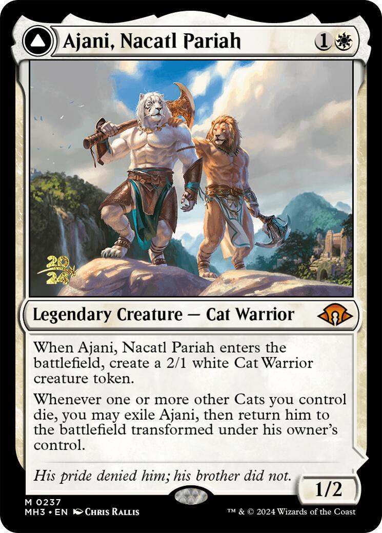 Ajani, Nacatl Pariah [Modern Horizons 3 Prerelease Promos] - POKÉ JEUX