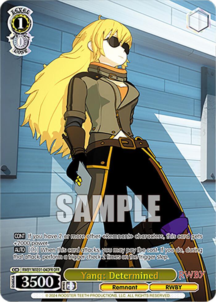 Yang: Determined (RWBY/WXE01-04OFR OFR) [RWBY: Premium Booster] - POKÉ JEUX