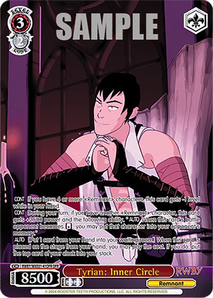 Tyrian: Inner Circle (RWBY/WXE01-41OFR OFR) [RWBY: Premium Booster] - POKÉ JEUX