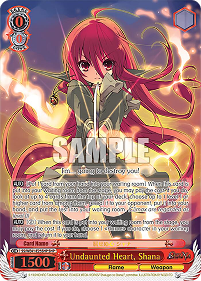 Undaunted Heart, Shana (SHP) [Shakugan no Shana Premium Booster]