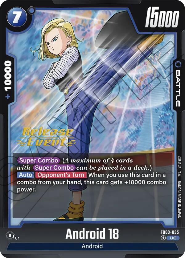 Android 18 [Raging Roar Release Event Cards]