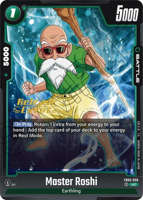 Master Roshi [Raging Roar Release Event Cards]