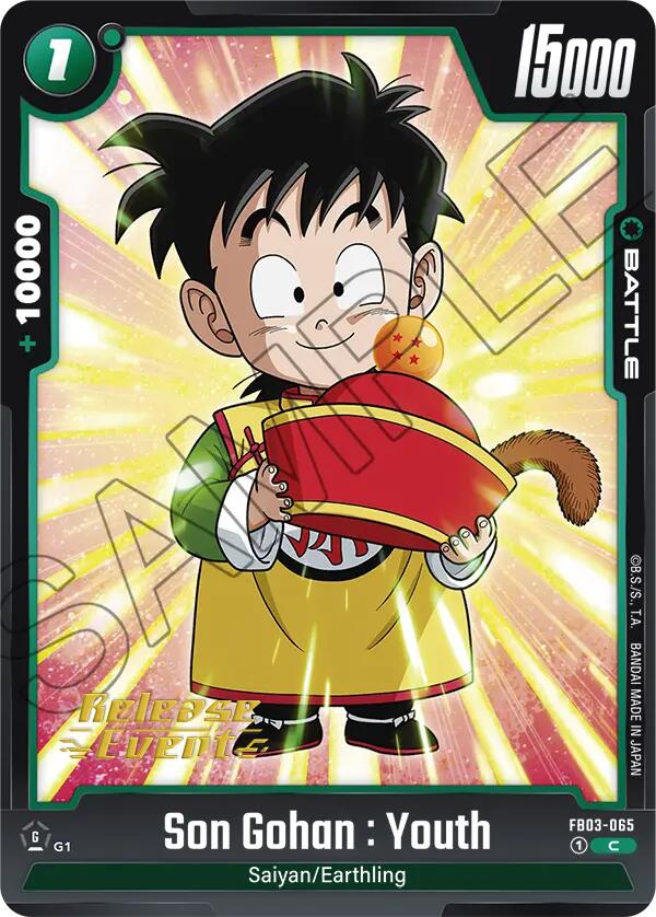 Son Gohan : Youth (FB03-065) [Raging Roar Release Event Cards]