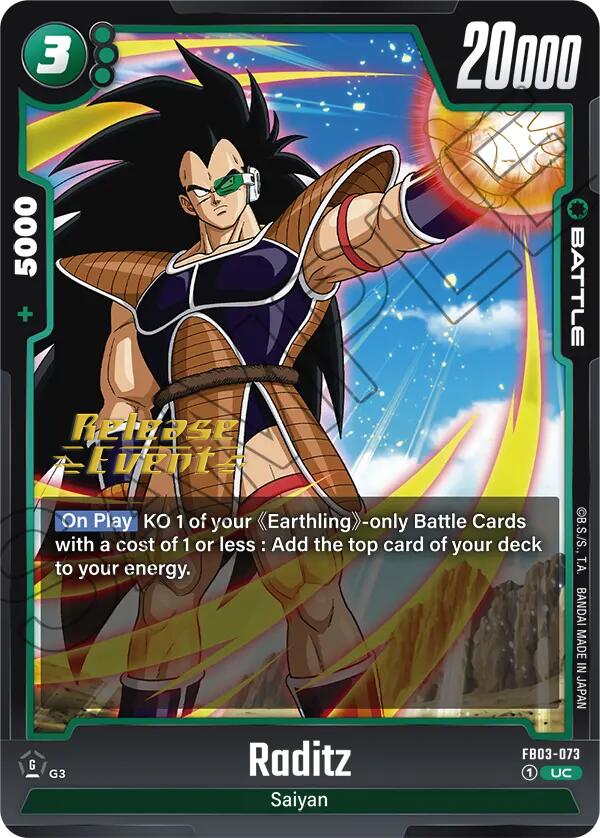 Raditz (FB03-073) [Raging Roar Release Event Cards]