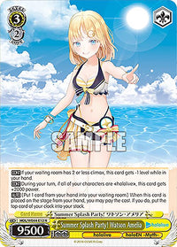 Summer Splash Party! Watson Amelia (HOL/WE44-E12 N) [hololive production Summer Collection Premium Booster]