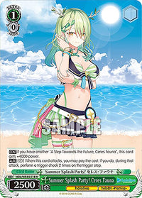 Summer Splash Party! Ceres Fauna (HOL/WE44-E18 N) [hololive production Summer Collection Premium Booster]