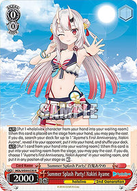 Summer Splash Party! Nakiri Ayame (HOL/WE44-E30 N) [hololive production Summer Collection Premium Booster]