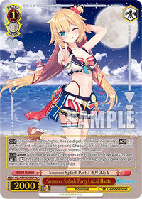 Summer Splash Party! Akai Haato (HOL/WE44-E33HLP HLP) [hololive production Summer Collection Premium Booster]