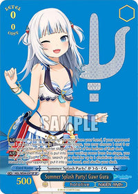 Summer Splash Party! Gawr Gura (HOL/WE44-E41SP SP) [hololive production Summer Collection Premium Booster]