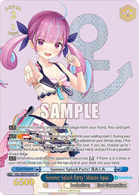 Summer Splash Party! Minato Aqua (HOL/WE44-E48SP SP) [hololive production Summer Collection Premium Booster]