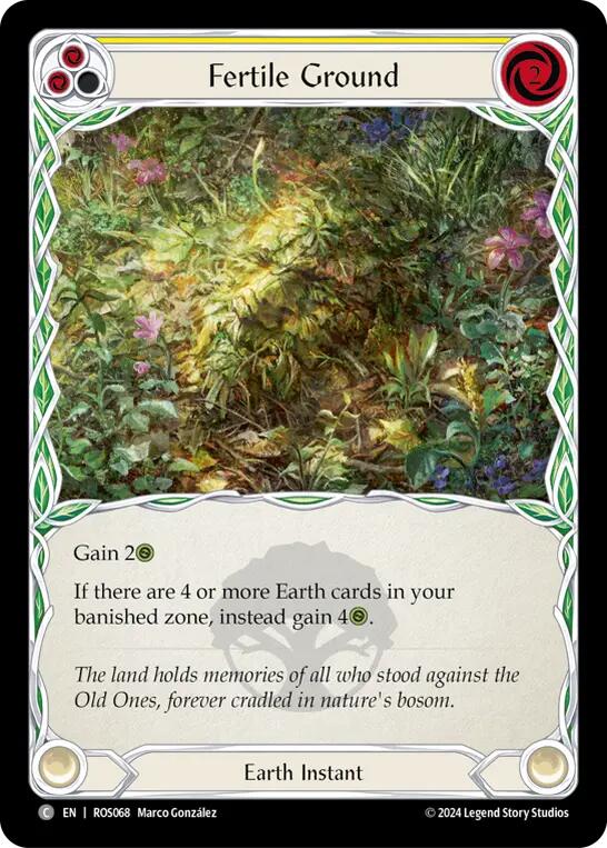 Fertile Ground (Yellow) [ROS068] (Rosetta)  Rainbow Foil