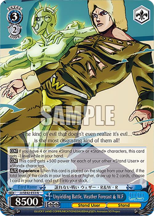 Unyielding Battle, Weather Forecast & W.F (JJ/SE42-E53 N) [JoJo's Bizarre Adventure: Golden Wind]