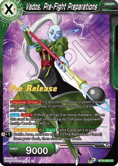 Vados, Pre-Fight Preparations (BT16-049) [Realm of the Gods Prerelease Promos] - POKÉ JEUX