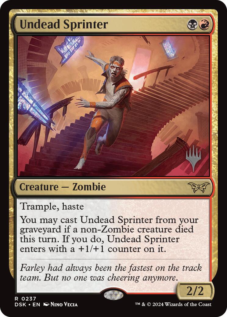 Undead Sprinter [Duskmourn: House of Horror Promos]