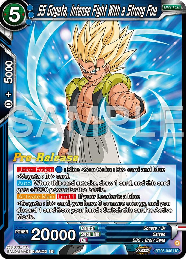 SS Gogeta, Intense Fight With a Strong Foe (BT26-046) [Ultimate Advent Prerelease Promos]