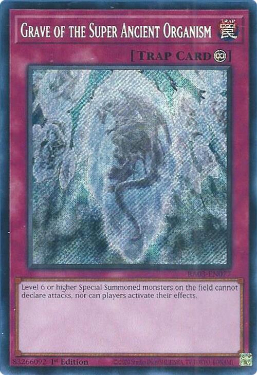 Grave of the Super Ancient Organism (Secret Rare) [RA03-EN077] Secret Rare