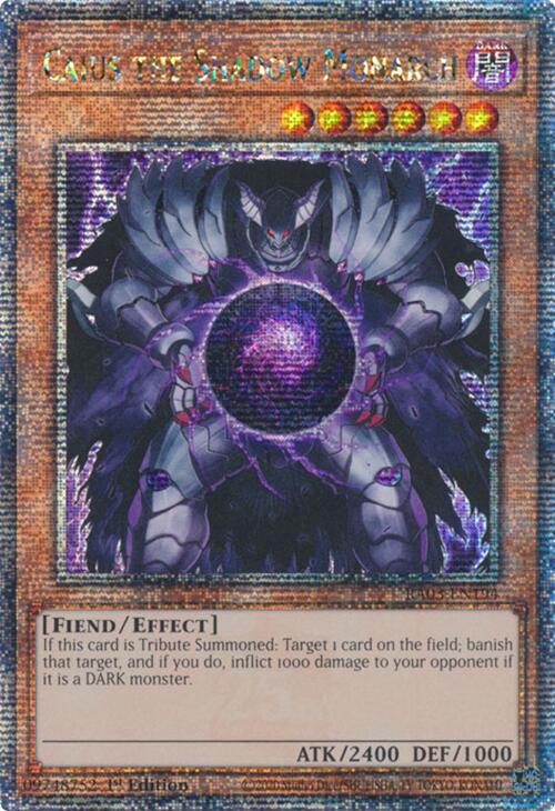 Caius the Shadow Monarch (Quarter Century Secret Rare) [RA03-EN194] Quarter Century Secret Rare