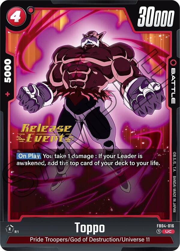 Toppo [Ultra Limit Release Event Cards]