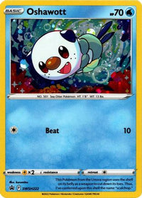 Oshawott (SWSH222) (Cosmo Holo) [Sword & Shield: Black Star Promos]