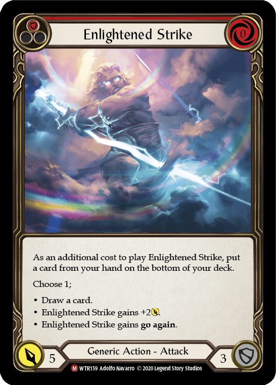 Enlightened Strike [U-WTR159] (Welcome to Rathe Unlimited) Unlimited Rainbow Foil - POKÉ JEUX