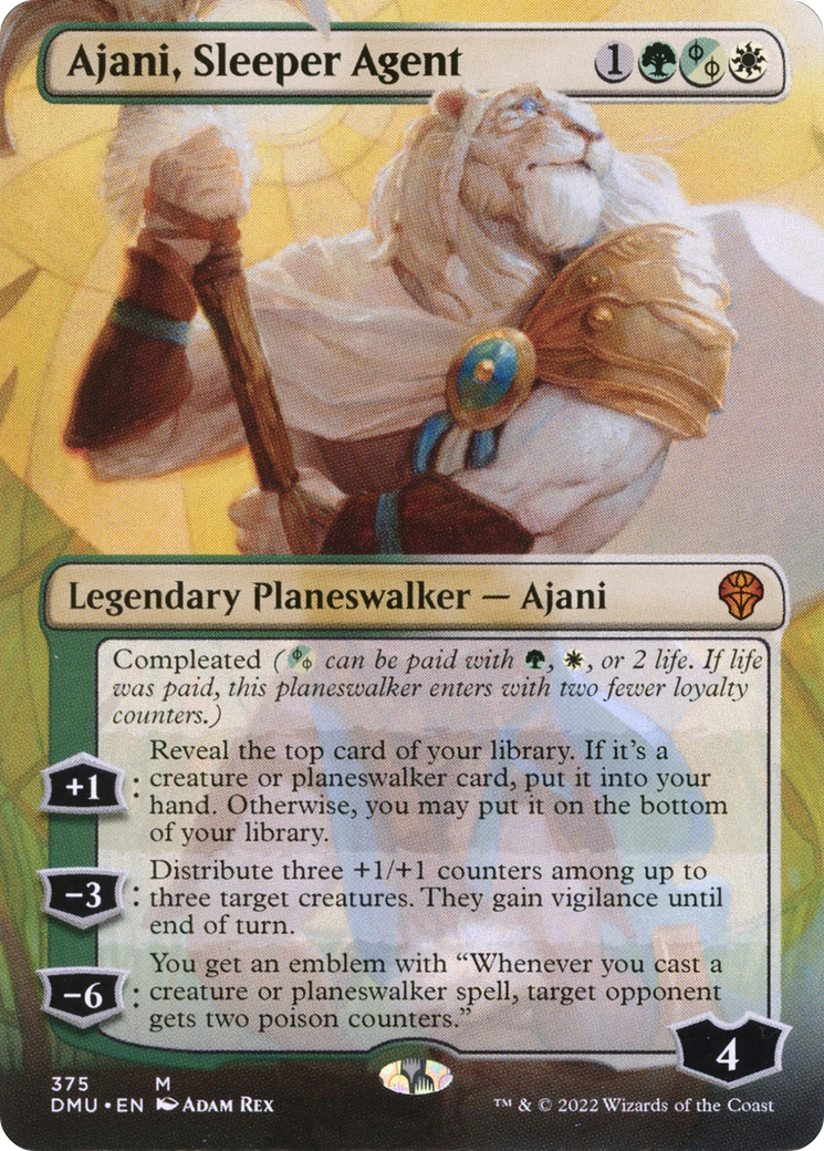 Ajani, Sleeper Agent (Borderless) (375) [Dominaria United]