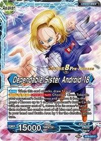 Android 18 // Dependable Sister Android 18 (BT8-023_PR) [Malicious Machinations Prerelease Promos] - POKÉ JEUX