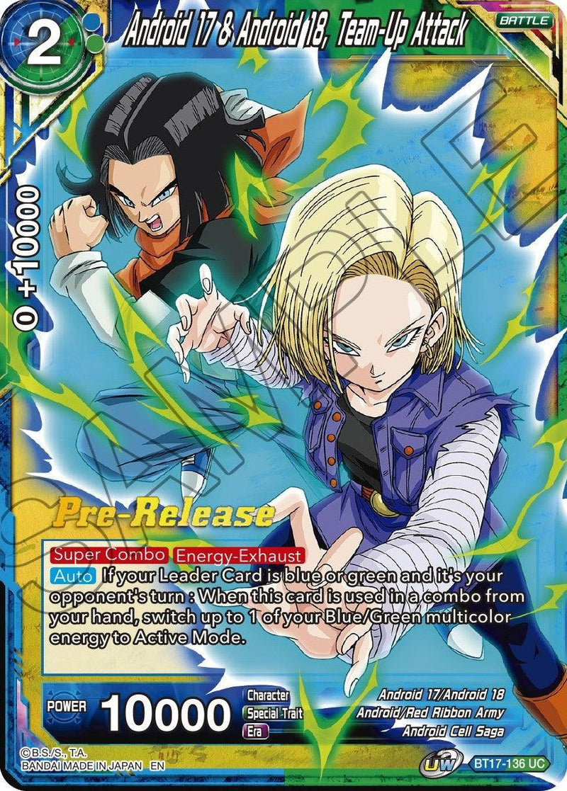 Android 17 & Android 18, Team-Up Attack (BT17-136) [Ultimate Squad Prerelease Promos] - POKÉ JEUX