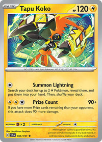 Tapu Koko (065/191) (Theme Deck Exclusive) [Scarlet & Violet: Surging Sparks]