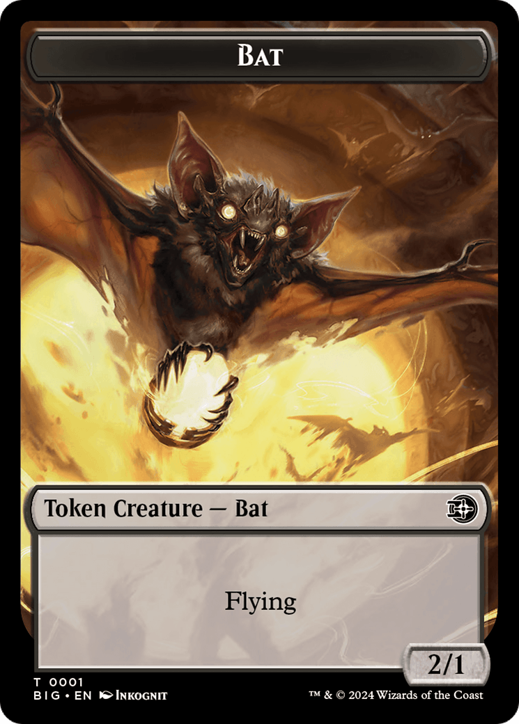 Treasure // Bat Double-Sided Token [Outlaws of Thunder Junction Tokens] - POKÉ JEUX