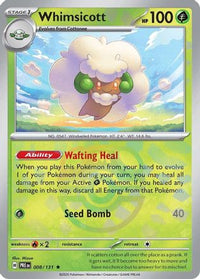 Whimsicott (008/131) (Master Ball Pattern) [Scarlet & Violet: Prismatic Evolutions]