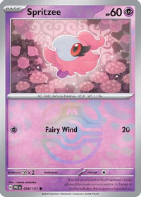 Spritzee (038/131) (Master Ball Pattern) [Scarlet & Violet: Prismatic Evolutions]