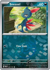 Sneasel (061/131) (Master Ball Pattern) [Scarlet & Violet: Prismatic Evolutions]