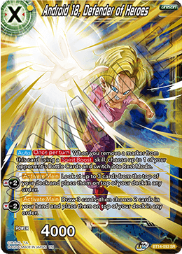 Android 18, Defender of Heroes (BT14-093) [Cross Spirits] - POKÉ JEUX