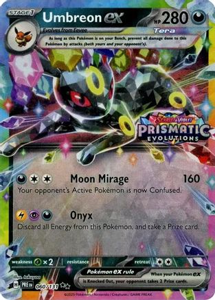 Umbreon ex (060/131) (Prismatic Evolutions Stamp) [Scarlet & Violet: Prismatic Evolutions]