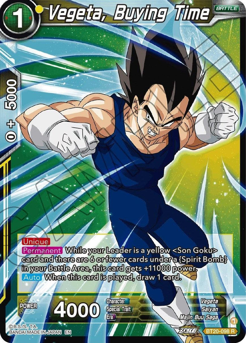 Vegeta, Buying Time (BT20-098) [Power Absorbed] - POKÉ JEUX