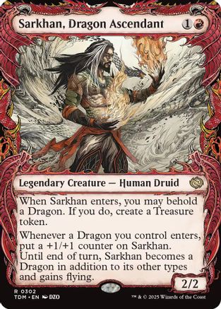 Sarkhan, Dragon Ascendant (0302) (Showcase) (TDM-302) - Tarkir: Dragonstorm