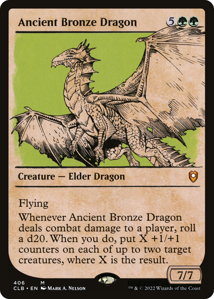 Ancient Bronze Dragon (Showcase) [Commander Legends: Battle for Baldur's Gate]