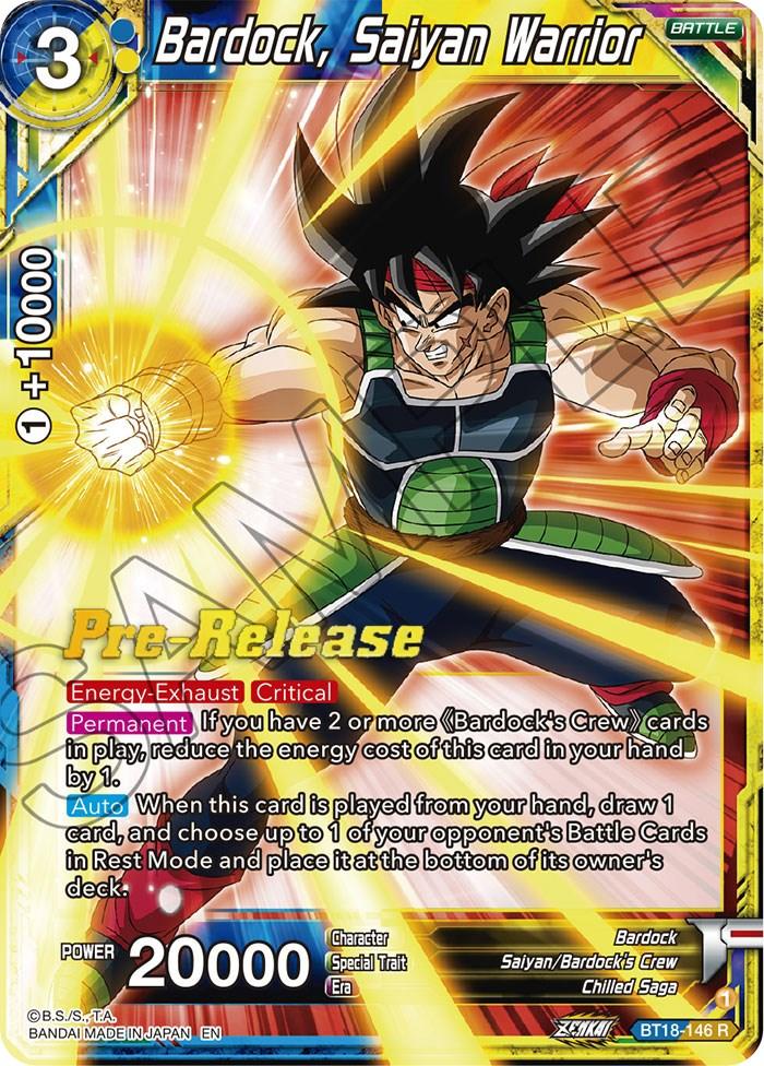 Bardock, Saiyan Warrior (BT18-146) [Dawn of the Z-Legends Prerelease Promos] - POKÉ JEUX