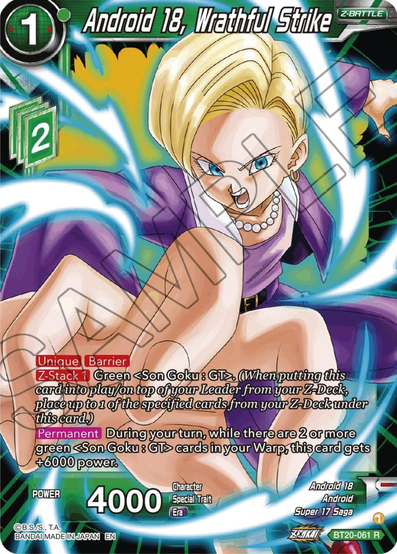 Android 18, Wrathful Strike (BT20-061) [Power Absorbed] - POKÉ JEUX