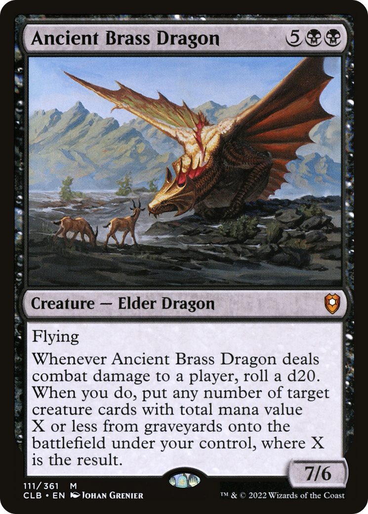 Ancient Brass Dragon [Commander Legends: Battle for Baldur's Gate]