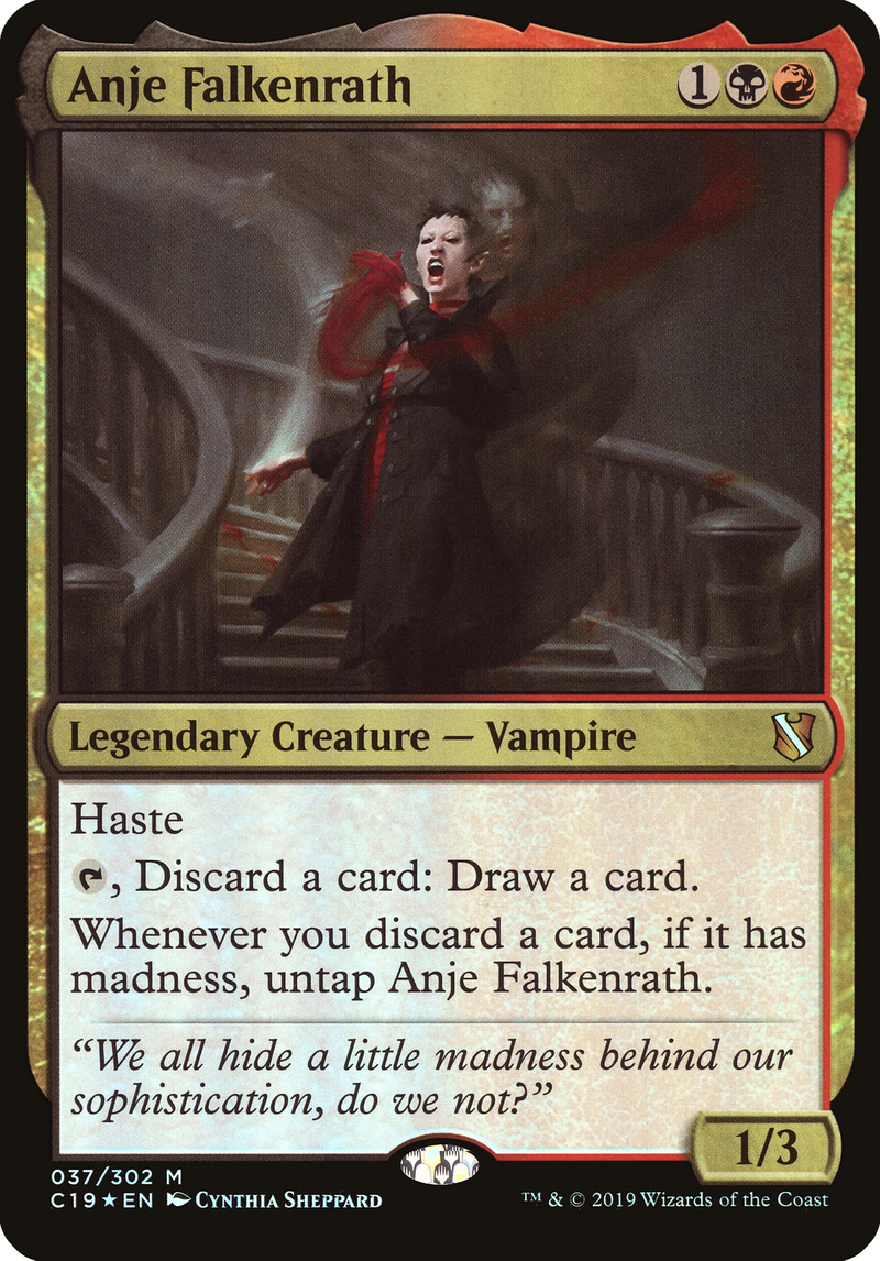 Anje Falkenrath (Oversized) [Commander 2019 Oversized]