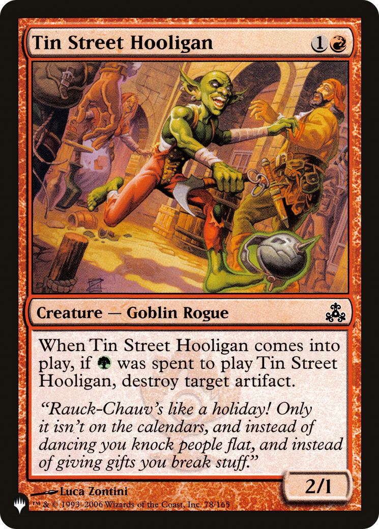 Tin Street Hooligan [The List Reprints]