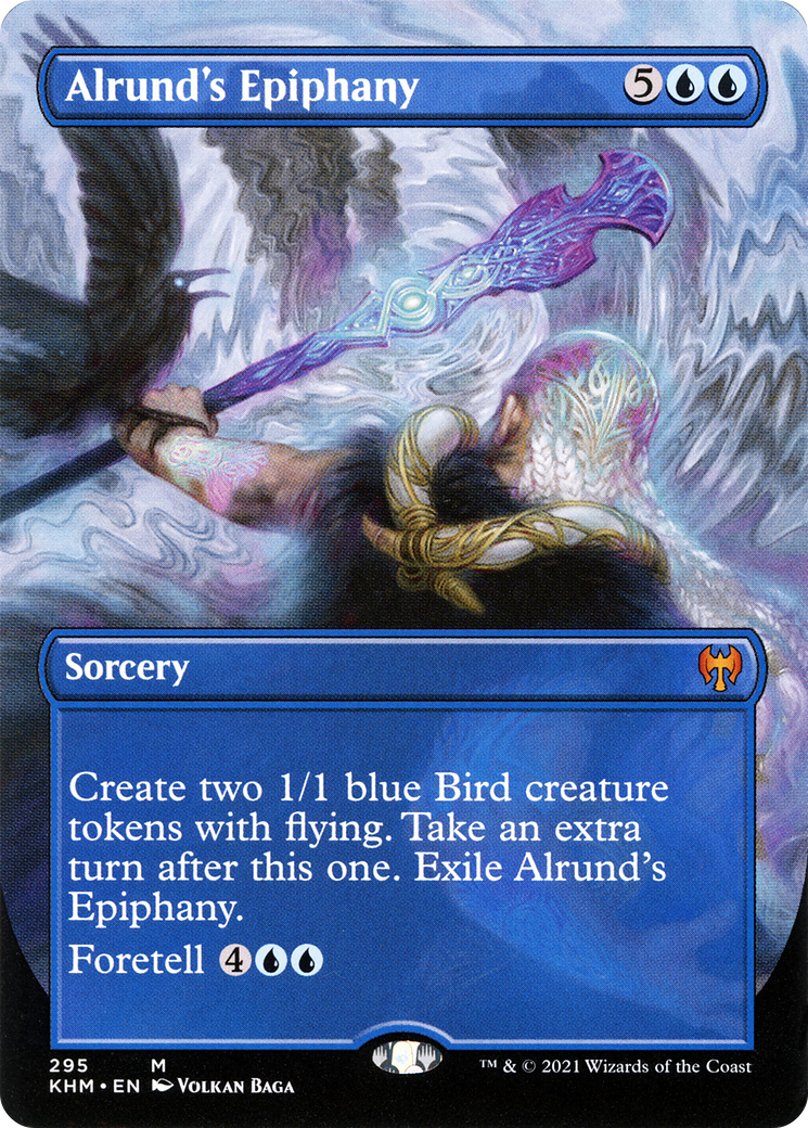 Alrund's Epiphany (Borderless Alternate Art) [Kaldheim]