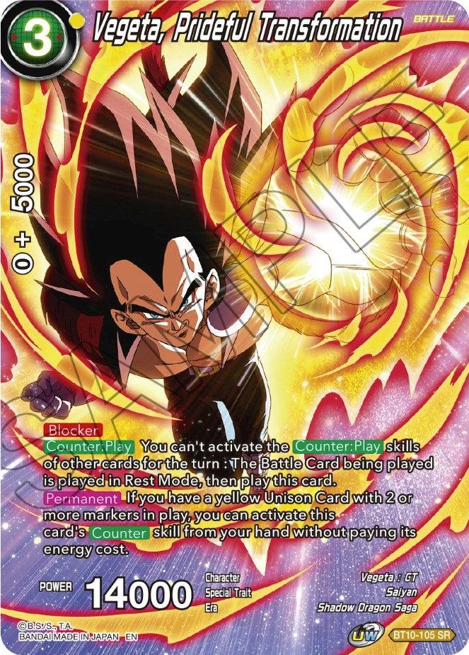 Vegeta, Prideful Transformation (BT10-105) [Theme Selection: History of Vegeta] - POKÉ JEUX